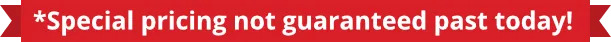 Special pricing not guaranteed past today banner for movewelldaily limited-time offer